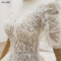 Jancember HTL1393 apliques vestidos de novia sencillos de último diseño